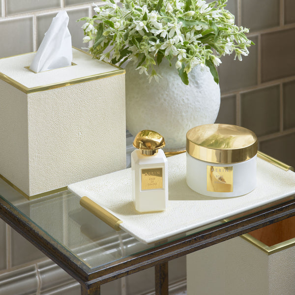 Load image into Gallery viewer, AERIN Shagreen Small Vanity Tray - Cream
