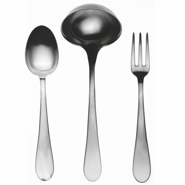 Load image into Gallery viewer, Mepra 3 Pcs Serving Set (Fork Spoon And Ladle) Natura Ice
