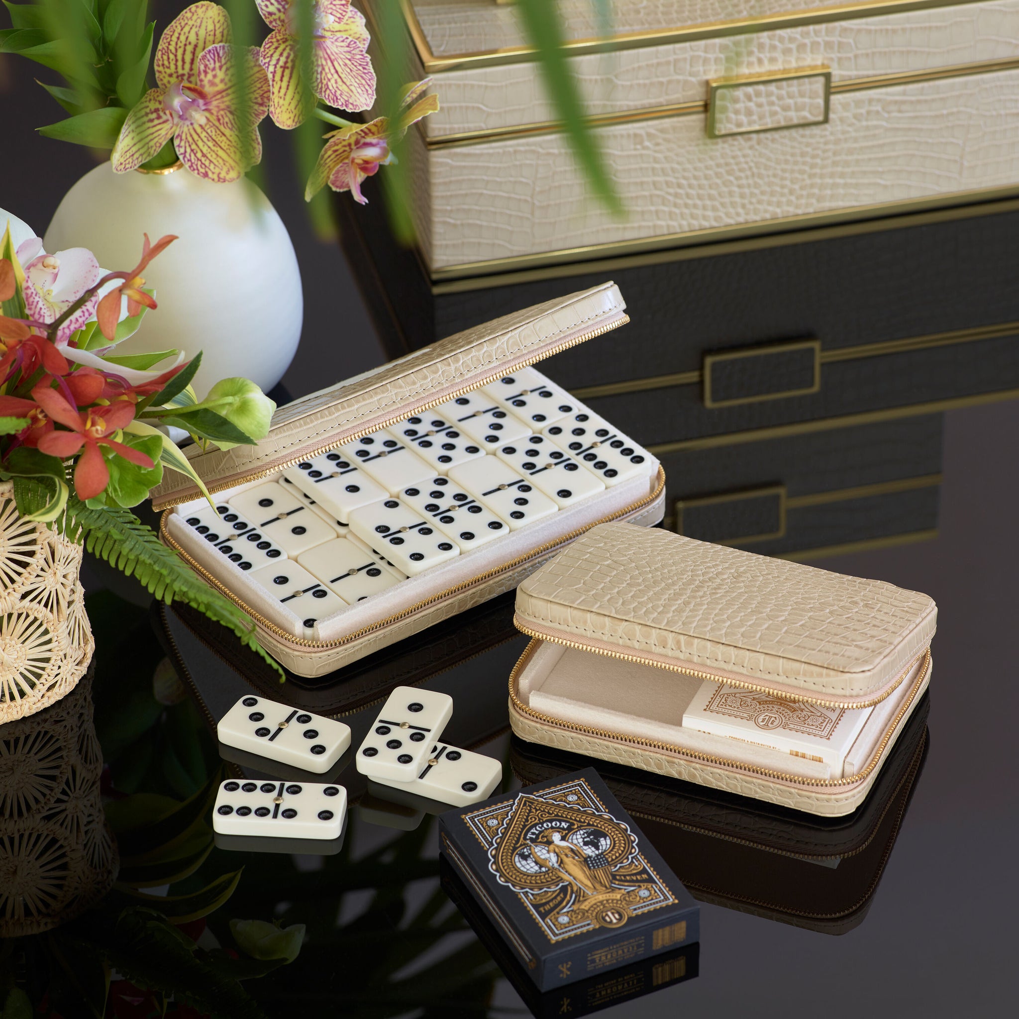 AERIN Shagreen Mahjong Set