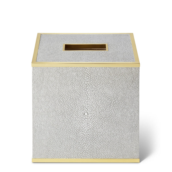 Load image into Gallery viewer, AERIN Classic Shagreen Tissue Box Cover - Dove

