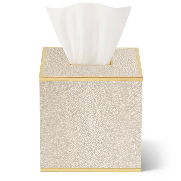 Load image into Gallery viewer, AERIN Classic Shagreen Tissue Box Cover - Wheat
