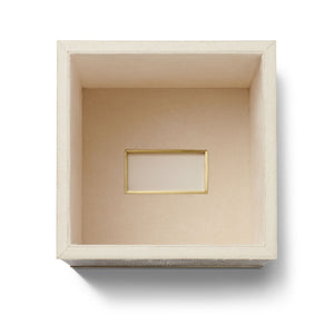 AERIN Classic Shagreen Tissue Box Cover - Chocolate