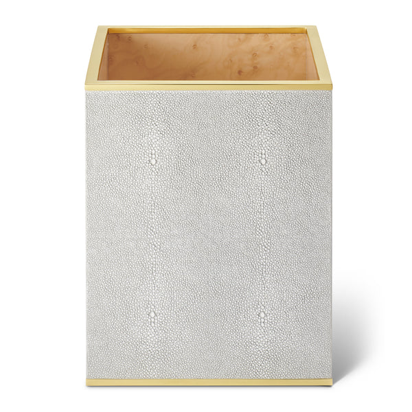 Load image into Gallery viewer, AERIN Classic Shagreen Waste Basket - Dove
