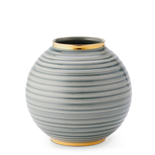 AERIN Calinda Round Vase - Shadow