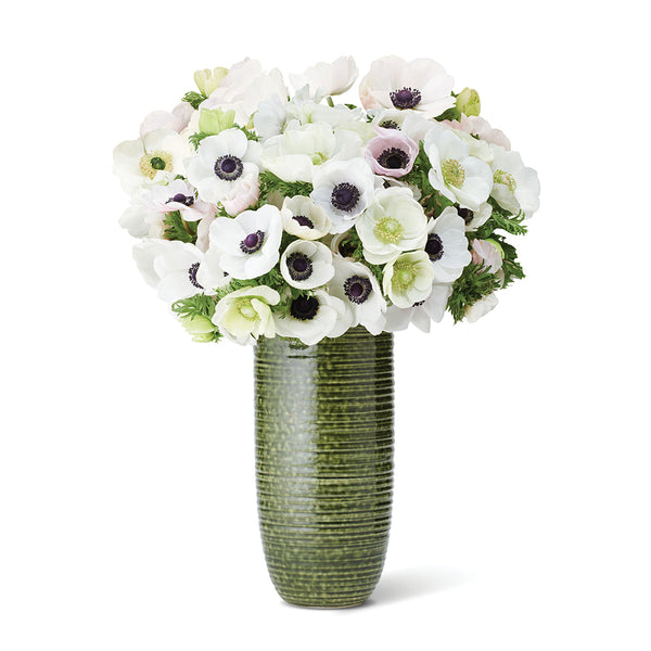 Load image into Gallery viewer, AERIN Calinda Tall Vase - Forest Green
