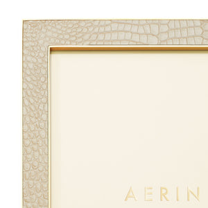 AERIN Classic Croc Leather 8x10 Frame - Fawn