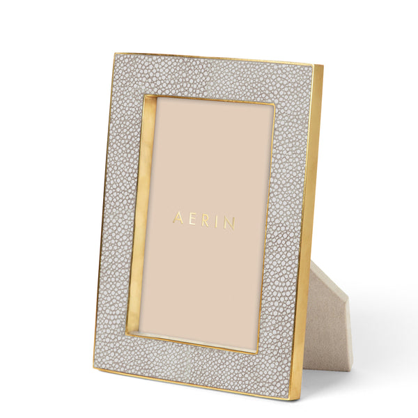 Load image into Gallery viewer, AERIN Classic Shagreen 4x6 Frame - Dove
