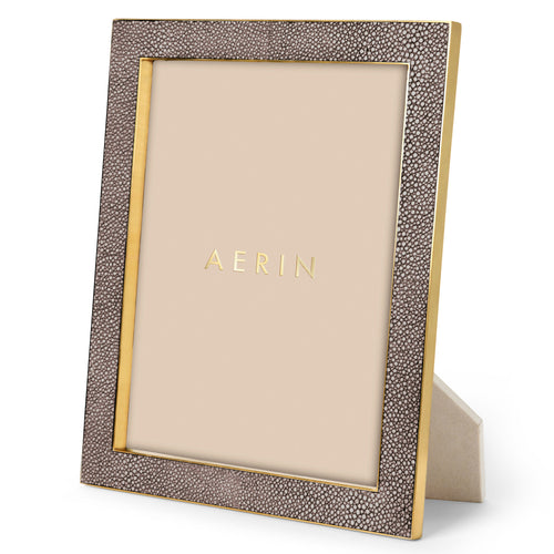 AERIN Classic Shagreen 8x10 Frame - Chocolate