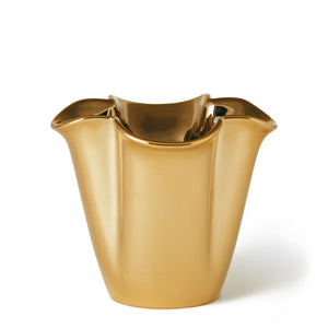 AERIN Gilded Clover Small Vase - Gold