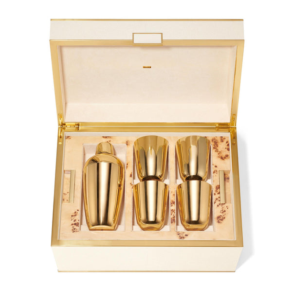 Load image into Gallery viewer, AERIN Classic Shagreen Bar Set - Cream
