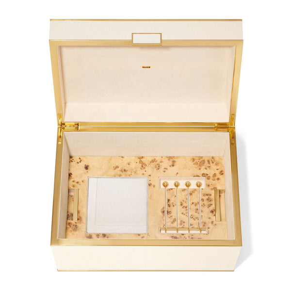 Load image into Gallery viewer, AERIN Classic Shagreen Bar Set - Cream
