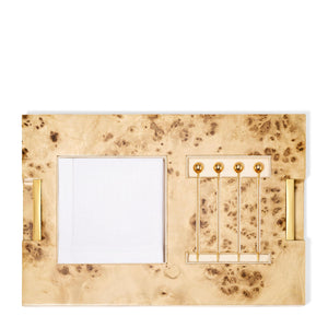 AERIN Classic Shagreen Bar Set - Cream