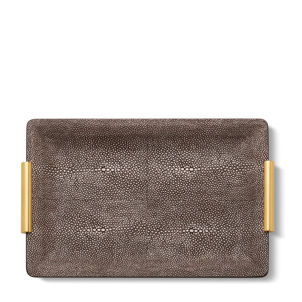 Load image into Gallery viewer, AERIN Shagreen Small Vanity Tray - Chocolate
