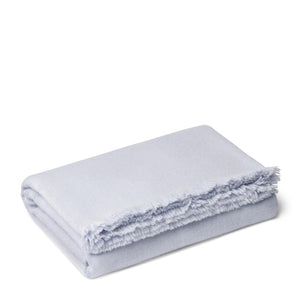AERIN Noe Cashmere Throw - Arctic Blue