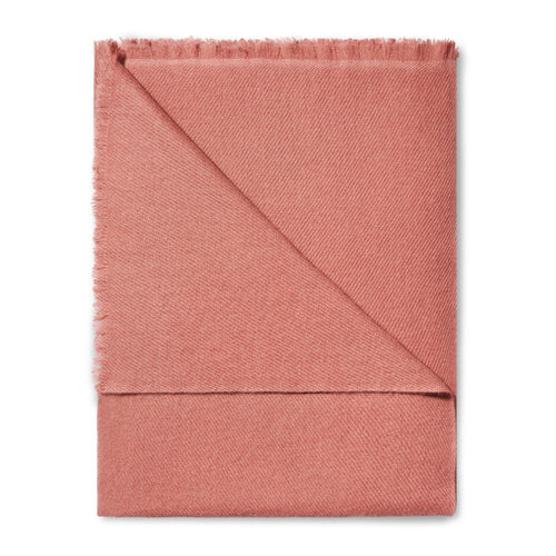 AERIN Noe Cashmere Throw - Pink Clay