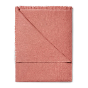AERIN Noe Cashmere Throw - Pink Clay