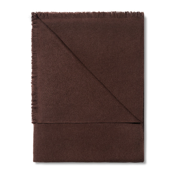 Load image into Gallery viewer, AERIN Noe Cashmere Throw - Chocolate
