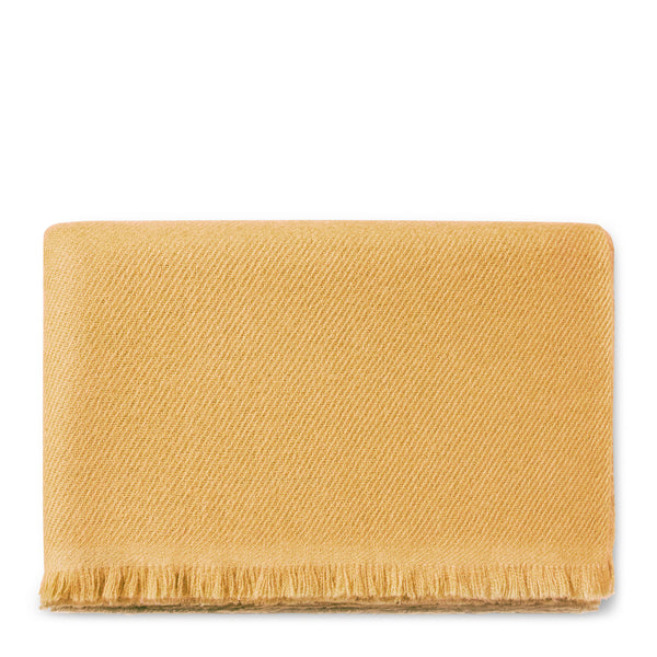 Load image into Gallery viewer, AERIN Noe Cashmere Throw - Golden Straw
