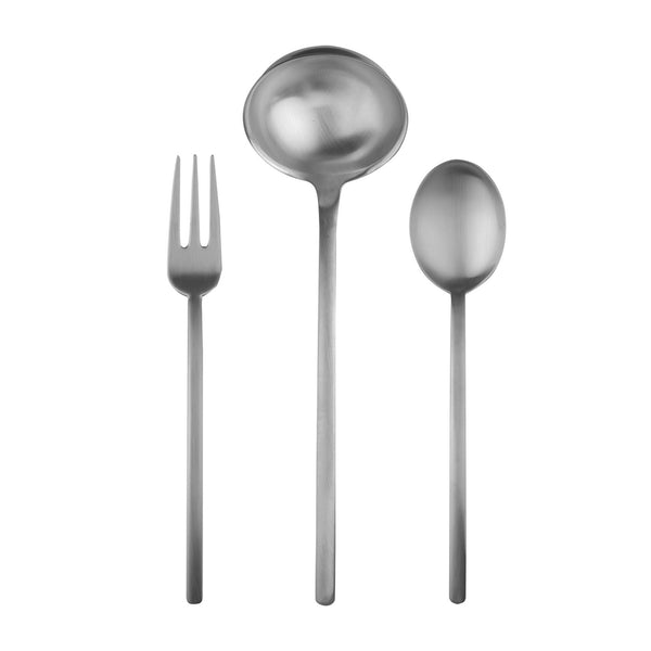 Load image into Gallery viewer, Mepra 3 Pcs Serving Set (Fork Spoon And Ladle) Due Ice

