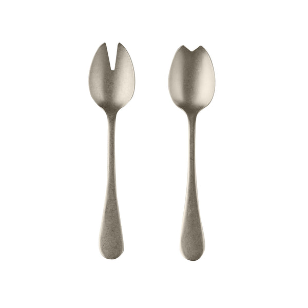 Load image into Gallery viewer, Mepra Salad Servers (Fork And Spoon) Vintage Champagne
