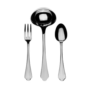 Mepra 3 Pcs Serving Set (Fork Spoon And Ladle) Dolce Vita