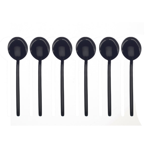 Load image into Gallery viewer, Mepra Coffee Spoon Set 6 Pcs Due Oro Nero
