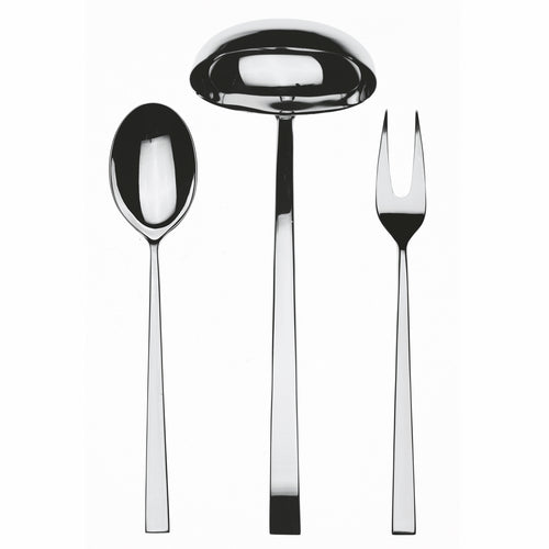 Mepra 3 Pcs Serving Set (Fork Spoon And Ladle) Atena