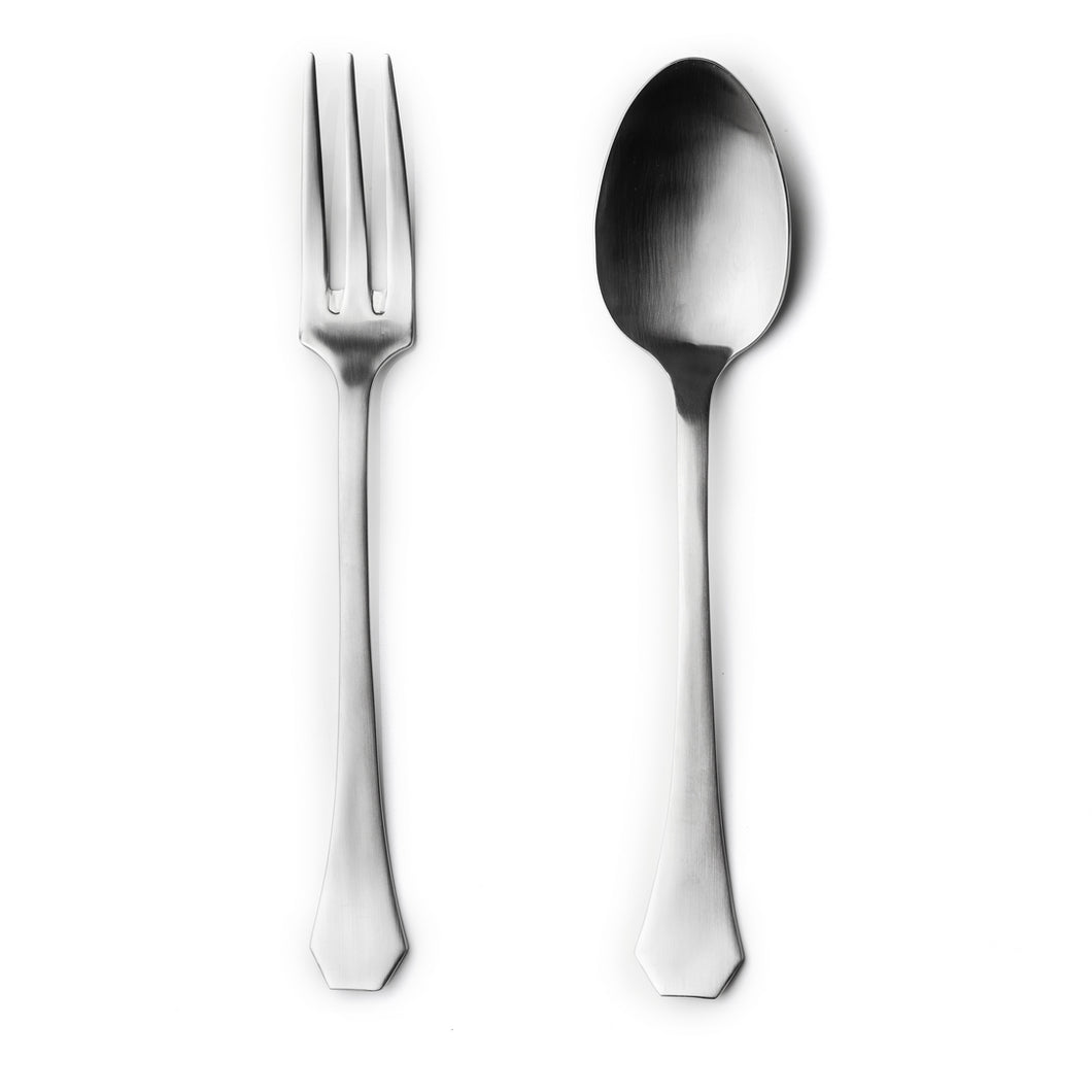 Mepra Serving Set (Fork And Spoon) Moretto Ice