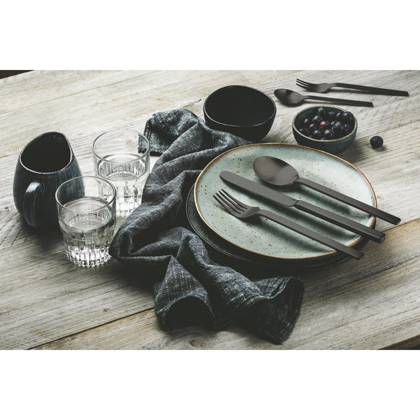 Load image into Gallery viewer, Mepra 5 Pcs Place Setting Stile Ice Oro Nero
