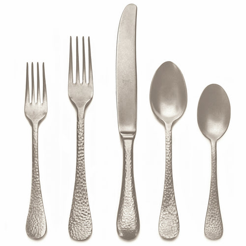 Mepra 5 Pcs Place Setting Epoque Pewter Champagne
