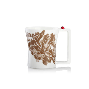 Liuli Tableware, Coffee Mug, A Leisurely Drop of Red