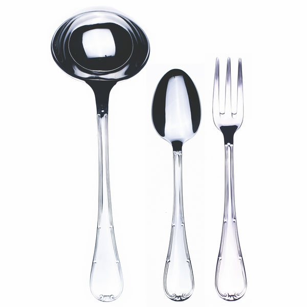 Load image into Gallery viewer, Mepra 3 Pcs Serving Set (Fork Spoon And Ladle) Raffaello
