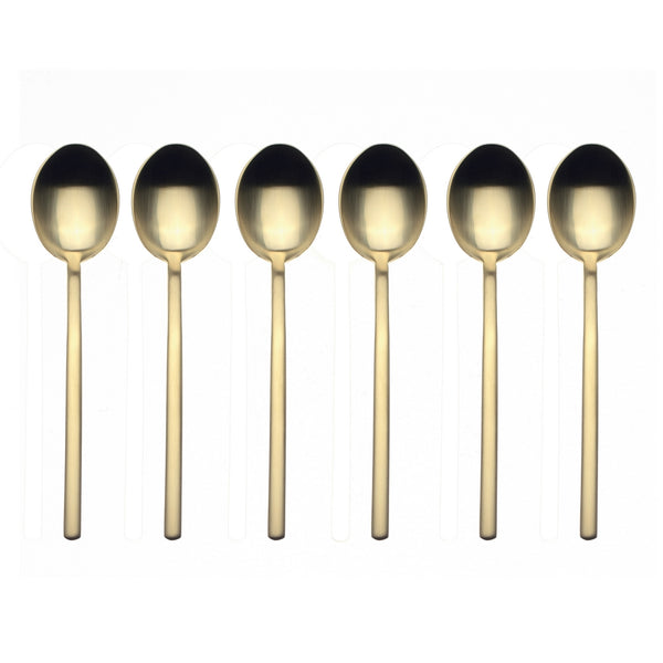 Load image into Gallery viewer, Mepra Coffee Spoon Set 6 Pcs Due Ice Oro
