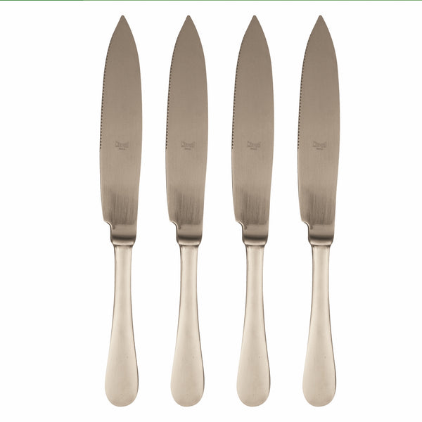 Load image into Gallery viewer, Mepra American Steak Knife Set Of 4 Ice Champagne
