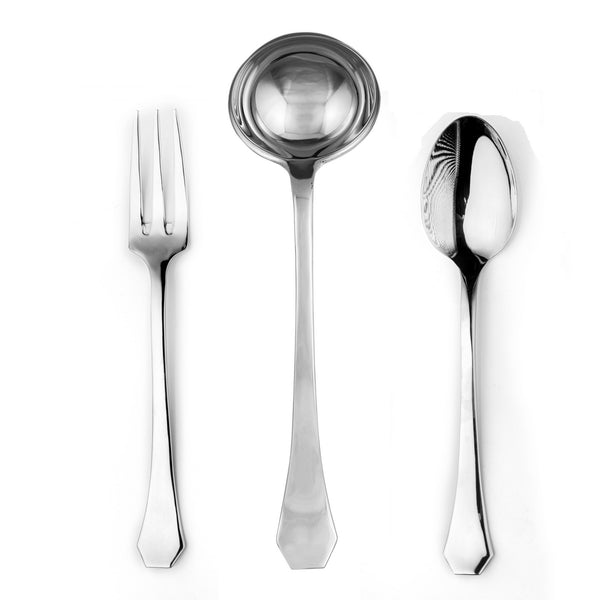 Load image into Gallery viewer, Mepra 3 Pcs Serving Set (Fork Spoon And Ladle) Moretto
