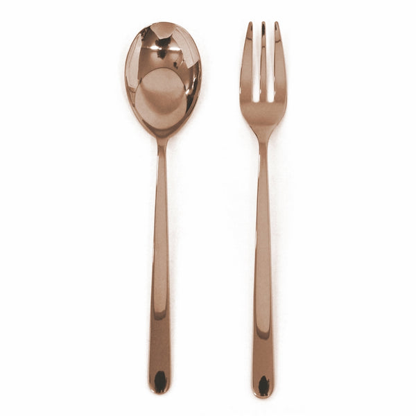 Load image into Gallery viewer, Mepra Serving Set (Fork And Spoon) Linea Bronzo
