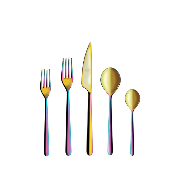 Load image into Gallery viewer, Mepra 5 Pcs Place Setting Linea Rainbow
