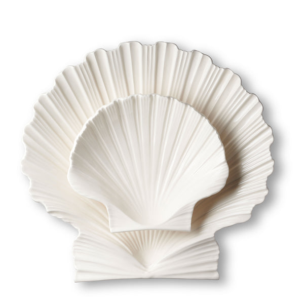 Load image into Gallery viewer, AERIN Shell Platter, Large - CREAM
