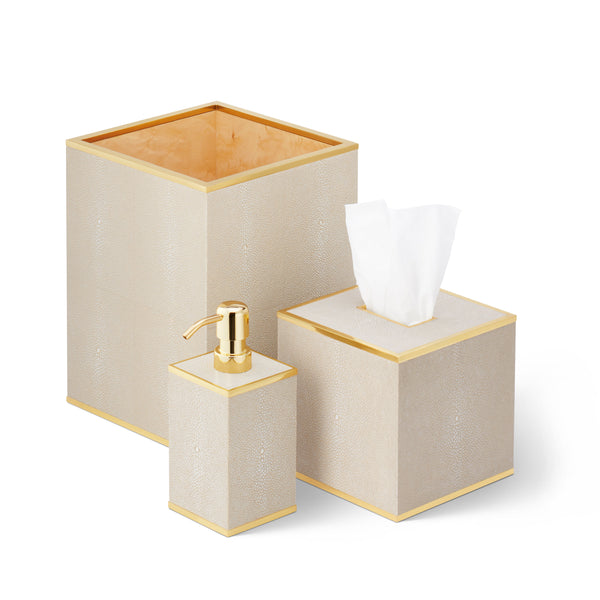 Load image into Gallery viewer, AERIN Classic Shagreen Soap Pump Dispenser - Wheat
