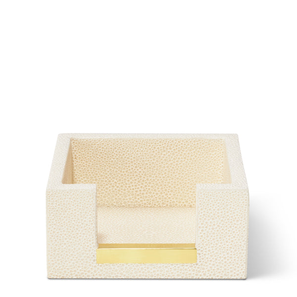 Load image into Gallery viewer, AERIN Shagreen Memo Paper Holder - Cream
