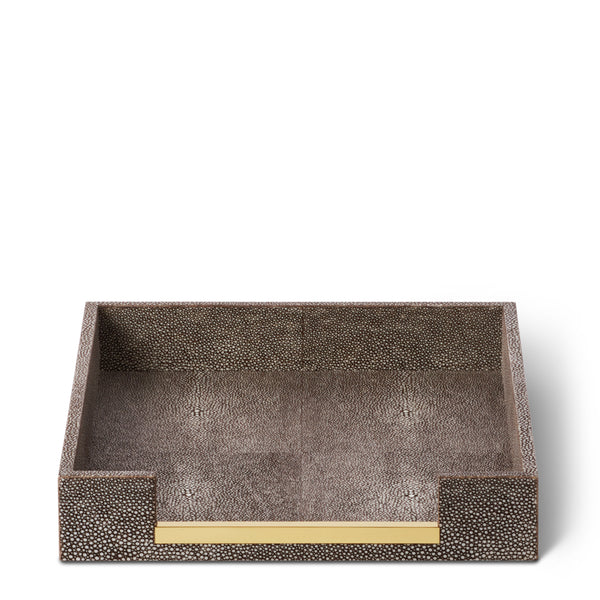 Load image into Gallery viewer, AERIN Shagreen Paper Tray - Chocolate
