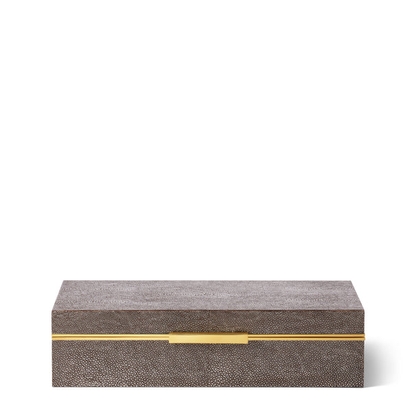 Load image into Gallery viewer, AERIN Shagreen Envelope Box - Chocolate
