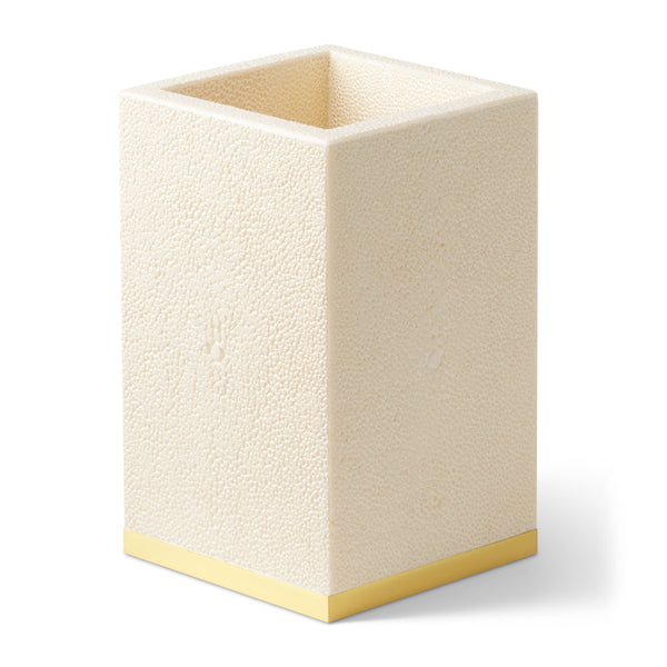 Load image into Gallery viewer, AERIN Shagreen Pencil Cup - Cream
