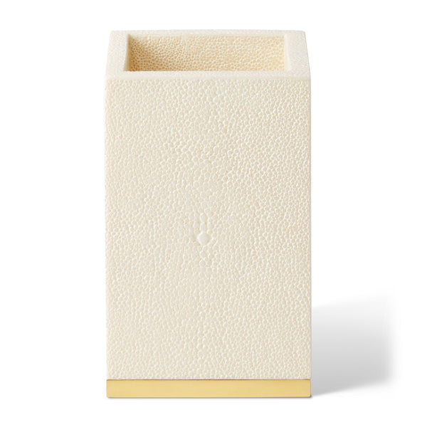Load image into Gallery viewer, AERIN Shagreen Pencil Cup - Cream
