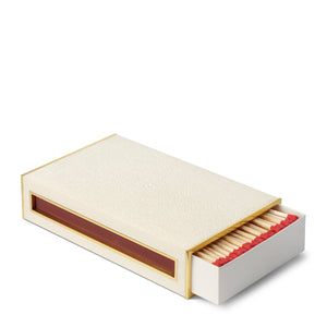 AERIN Shagreen Oversized Match Box - Cream