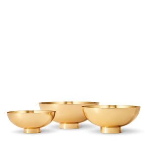 AERIN Sintra Footed Bowl - Medium - Gold