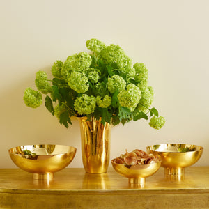 AERIN Sintra Footed Bowl - Large - Gold
