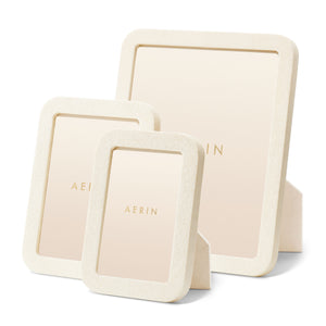 AERIN Modern Shagreen 4x6 Frame - Cream