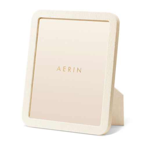AERIN Modern Shagreen 8x10 Frame - Cream