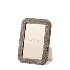 AERIN Modern Shagreen 4x6 Frame - Chocolate